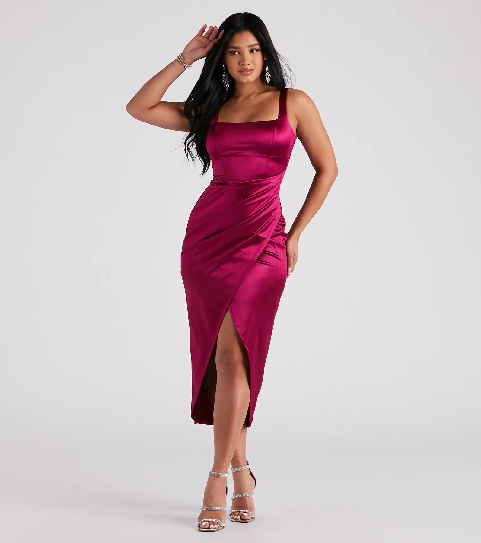 05001-1211_1_MAGENTA_SamanthaFormalSatinMidiDress