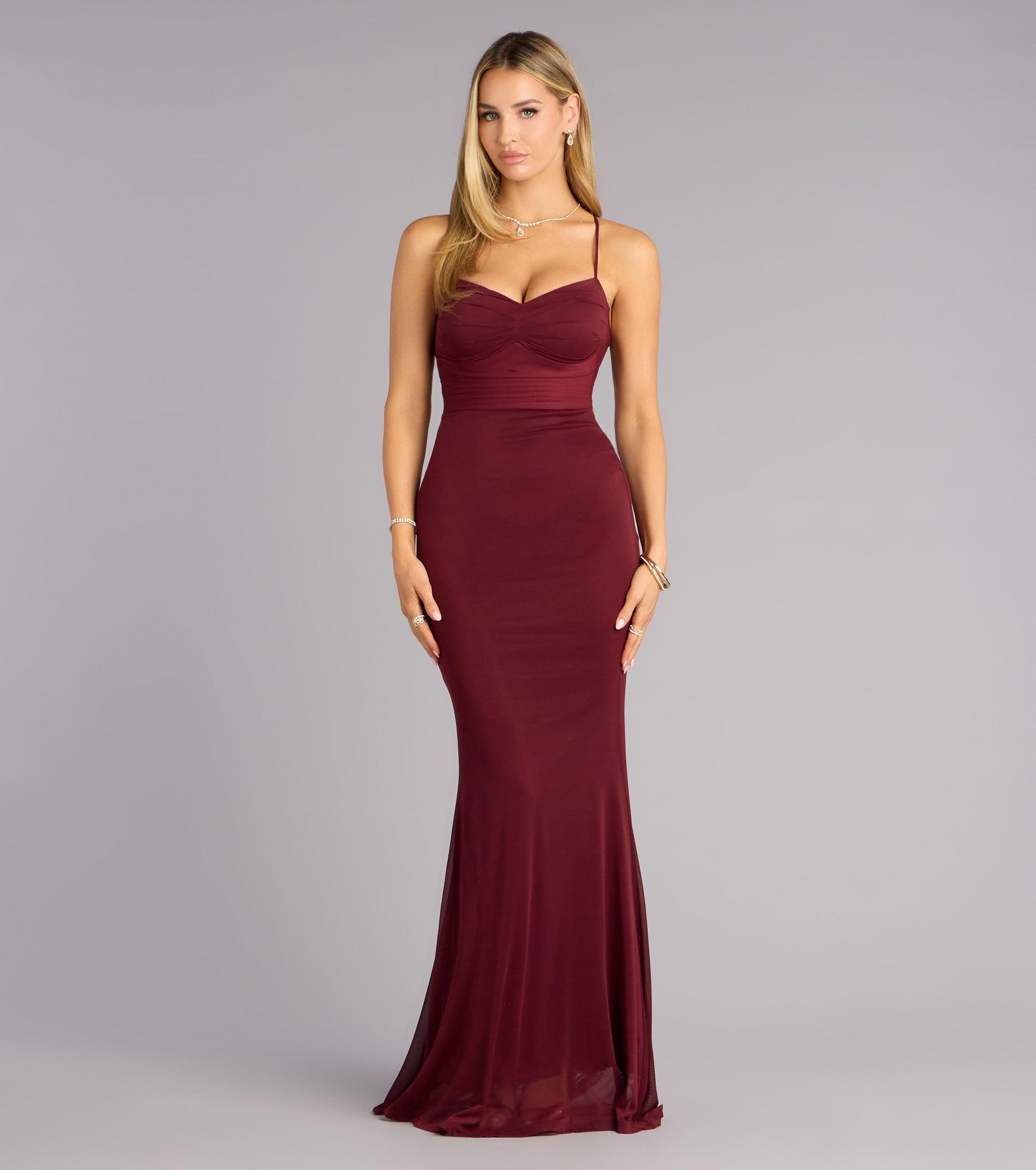 05002-000580_1_WINE_MESHSWEETHEARTRUCHEDSPGSTRAPMERMAID05002000580625