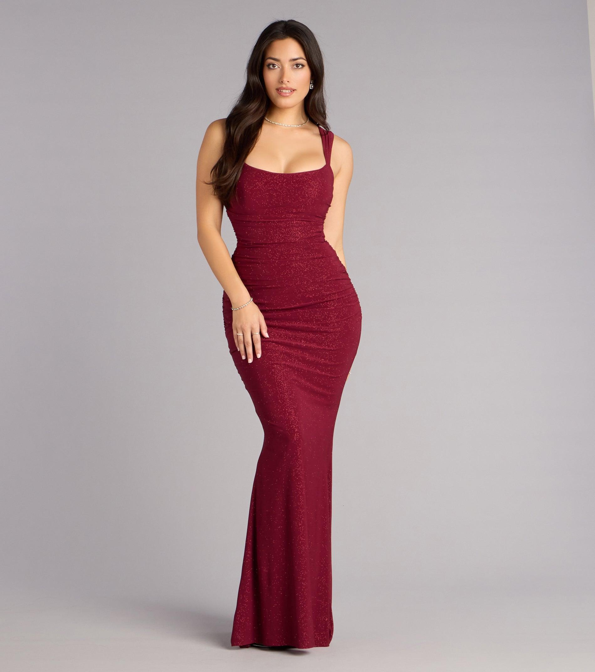 05002-000847_1_WINE_GlitterKnitLaceUpMermaidDress