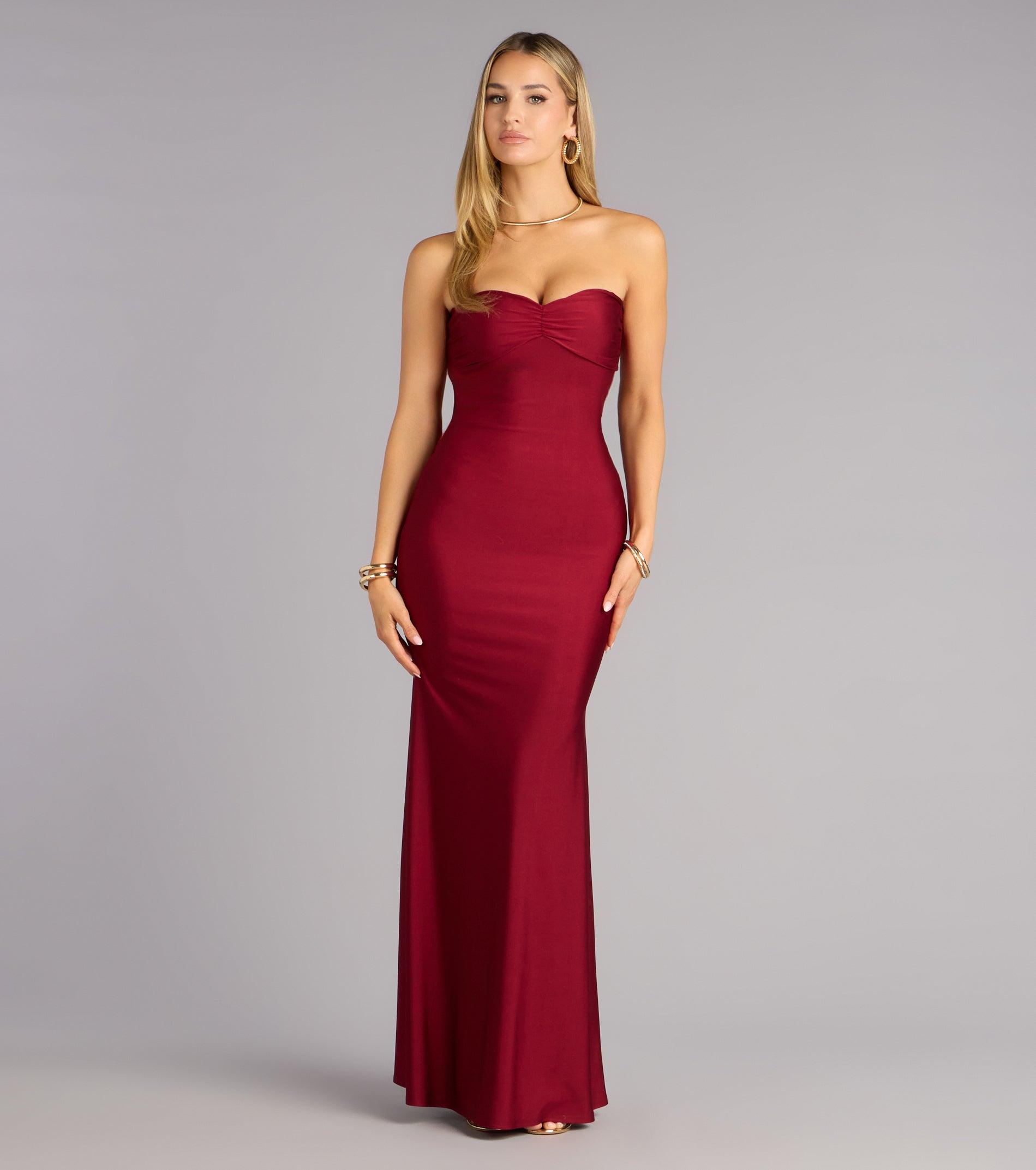 05002-000896_1_WINE_VKDSHAKIRASWEETHEARTSTRAPLESSRUCHEWDMERMAID05002000896625