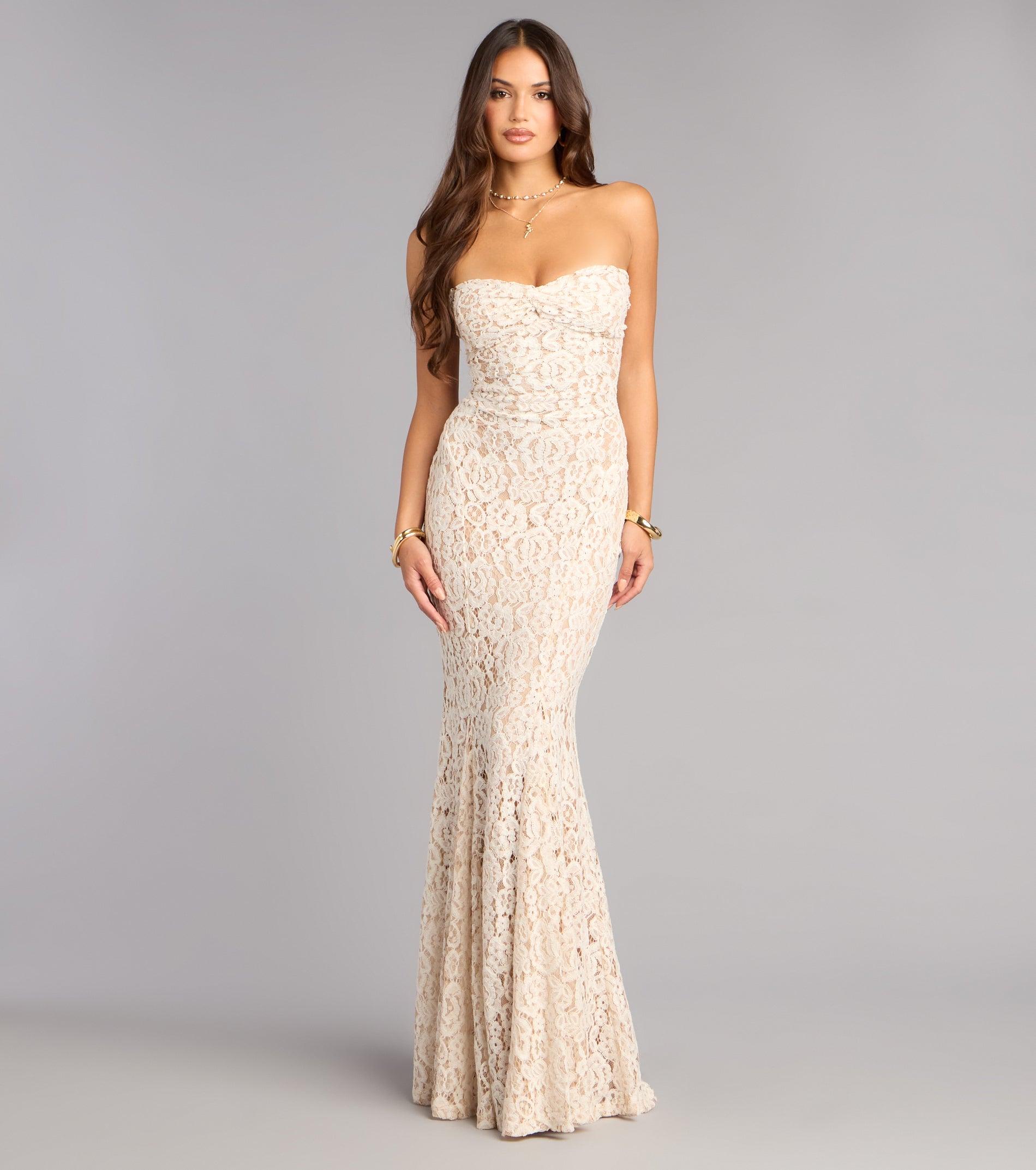 05002-001275_1_WHITE_LACESWEETHEARTSTRAPLESSRUCHEDMERMAID05002001275010