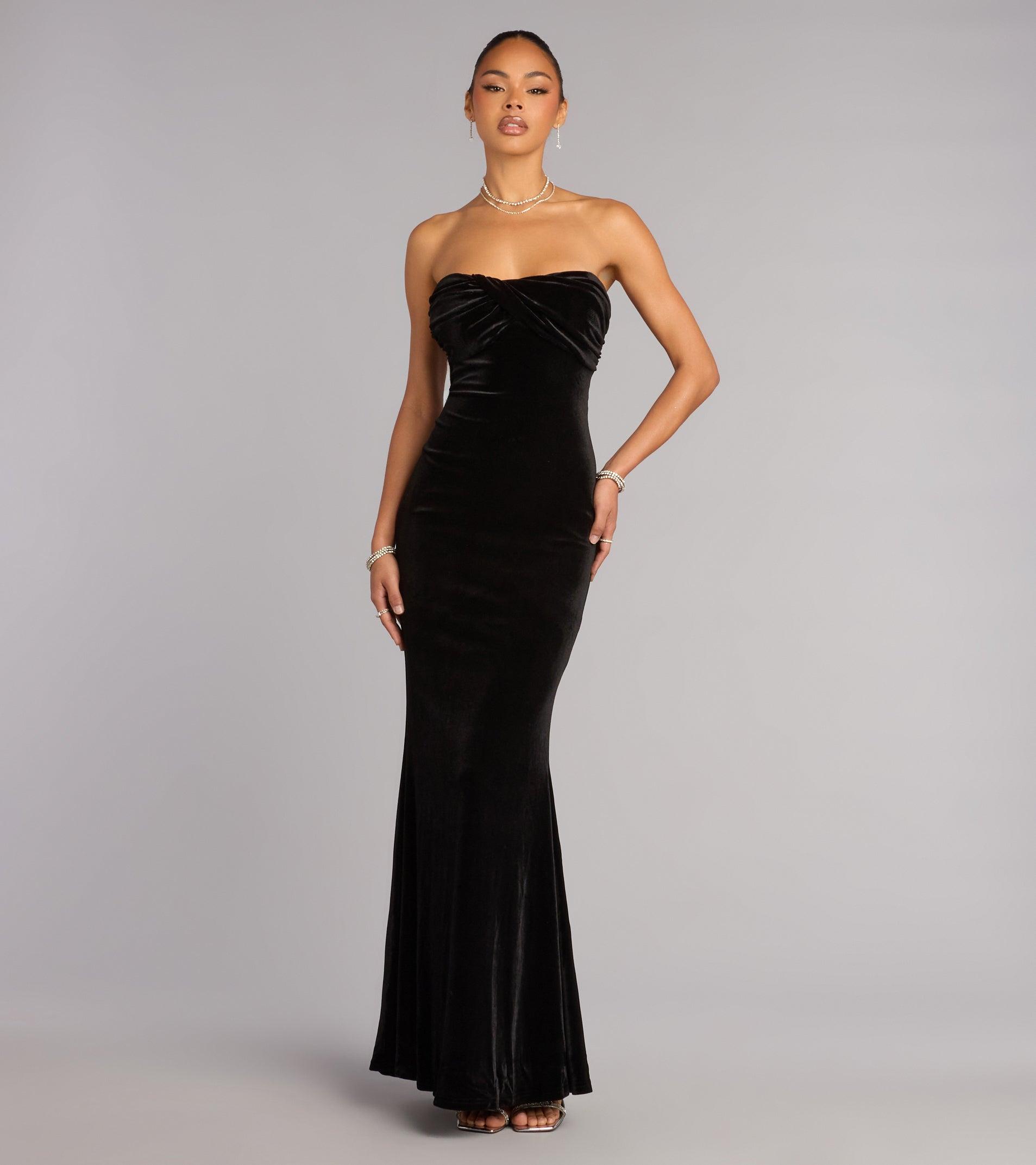 05002-001646_1_BLACK_VELVETSWEETHEARTTWISTSTRAPLESSMERMAID05002001646001