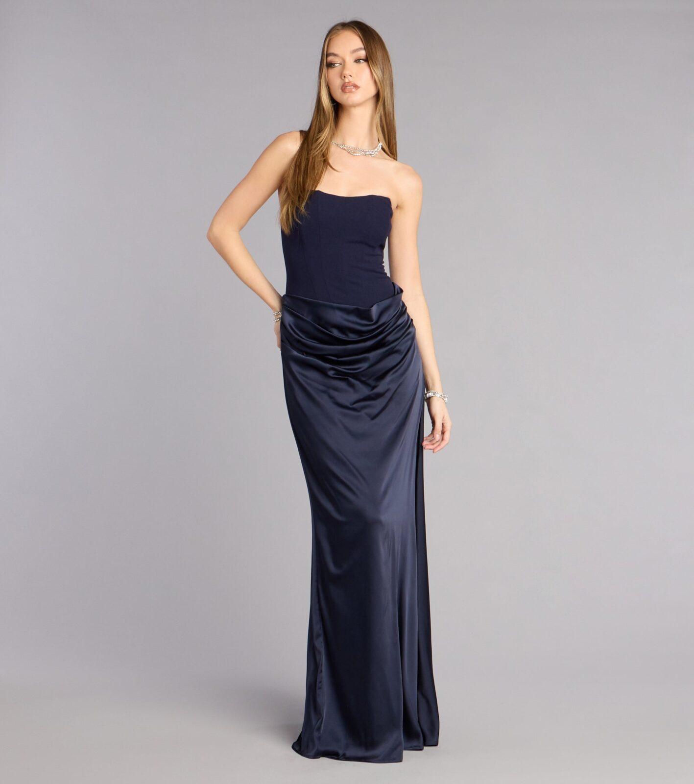05002-001708_1_NAVY_VivienneFormalWovenSatinPleatedDress