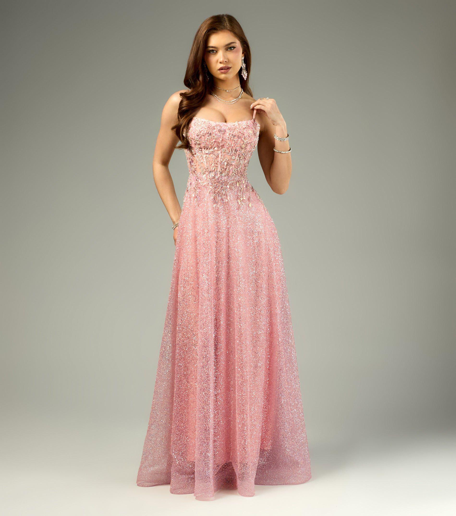 05004-000024_1_PINK_GloriaLaceUpCorsetALineBallGown