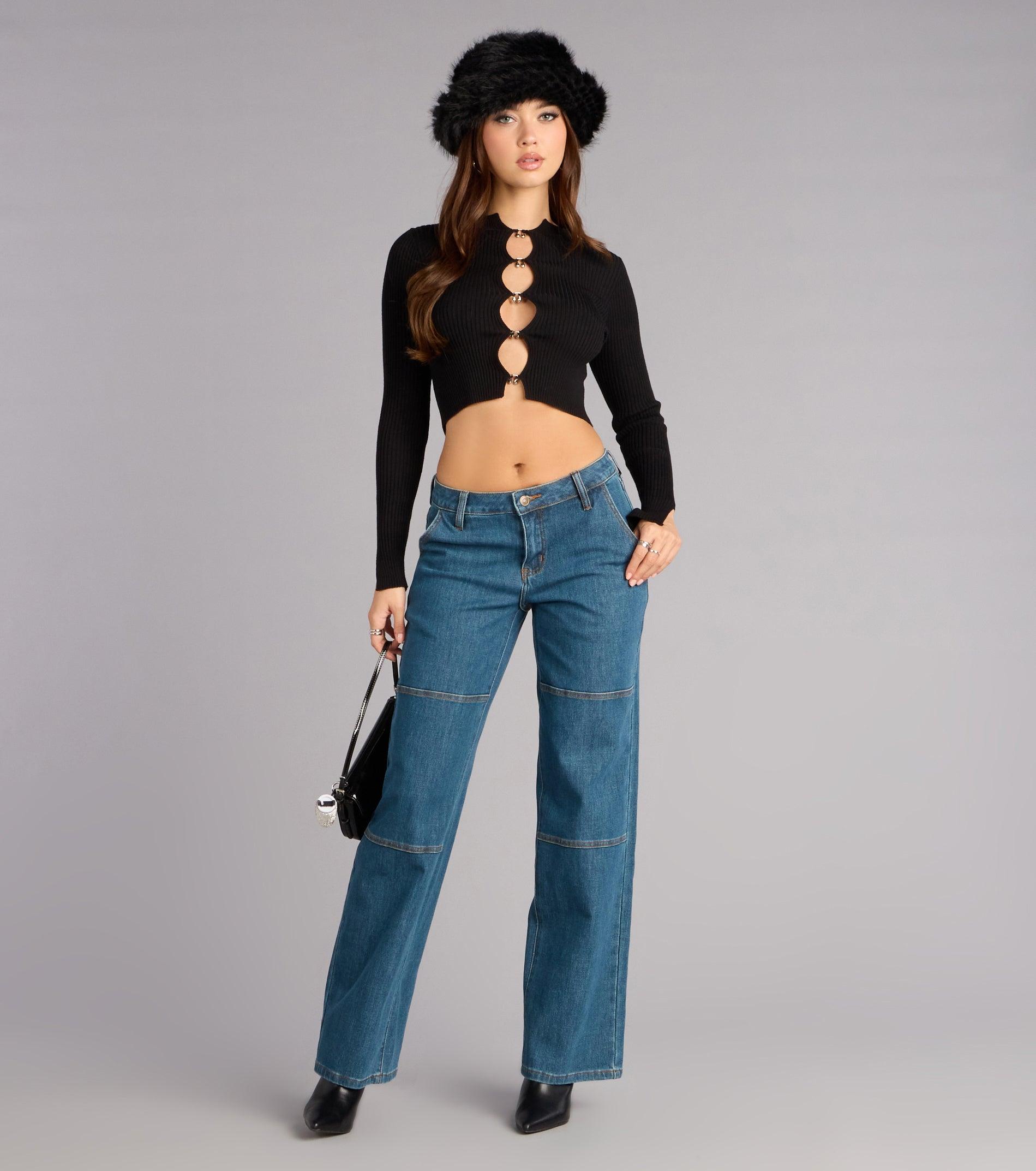 06602-000048_1_DARK-DENIM_MIDRISESTRAIGHTLEGWTHIGHKNEESEAM06602000048142