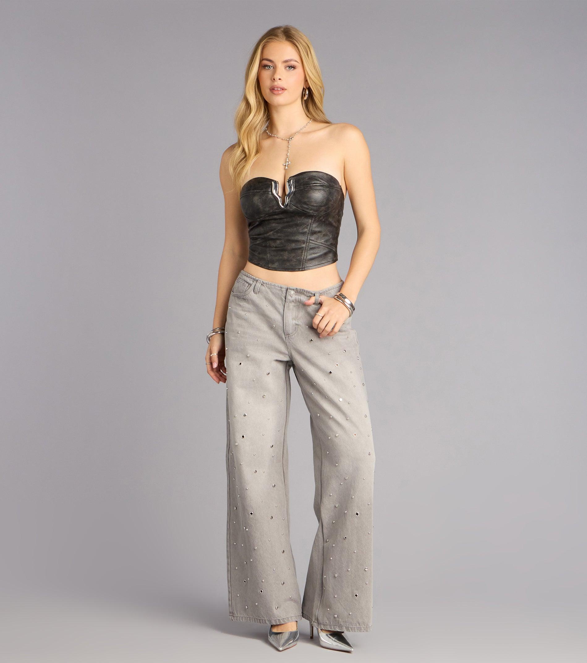 06602-000091_1_GRAY_OffDutyEdgeStuddedGrommetLowRiseDenimJeans_acf5b7f5-1f2a-45cb-ac48-c73cb37adb3f