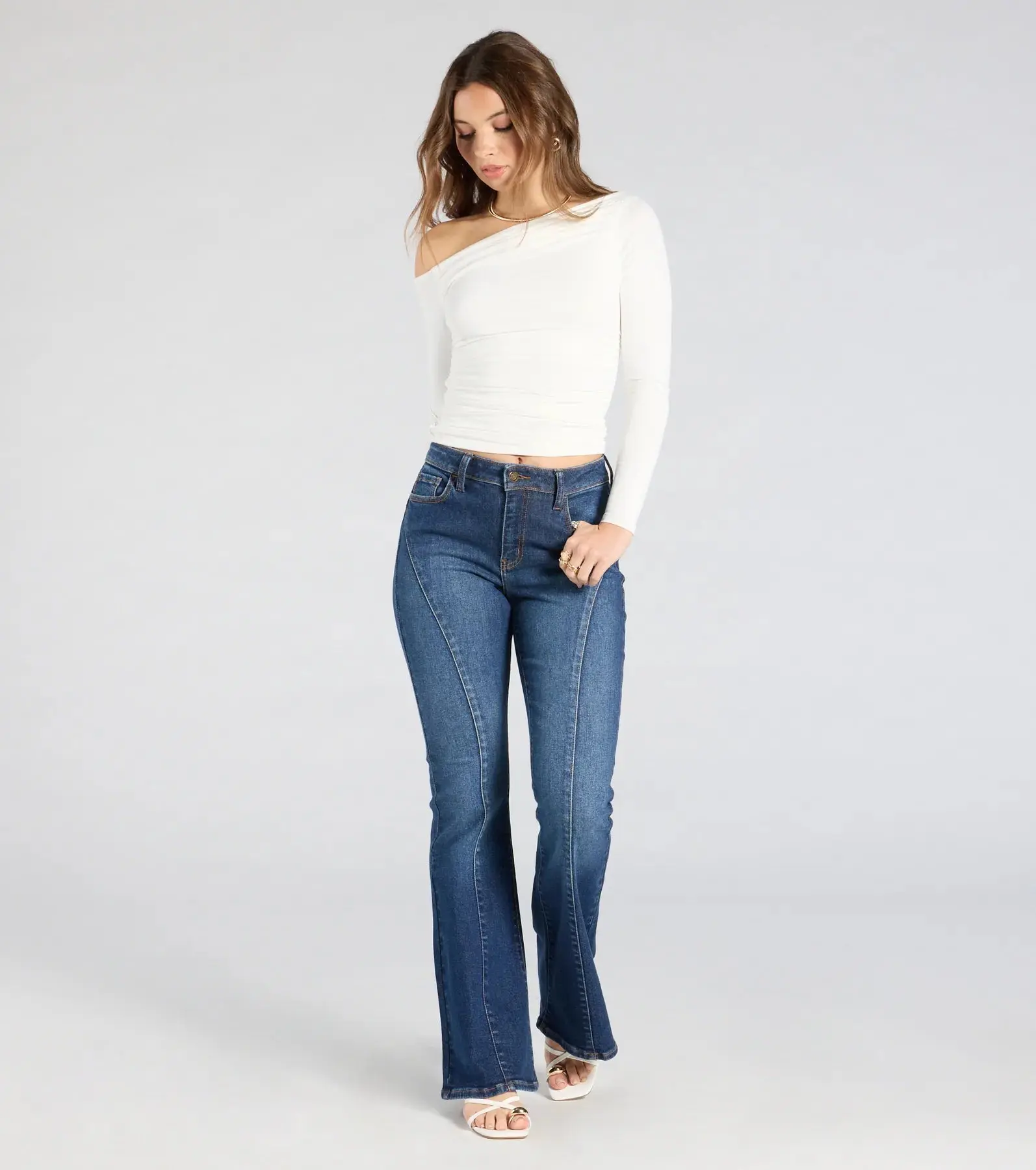 06602-0554_2_DARK_20DENIM_MakeASceneMidRiseFlareDenimJeans