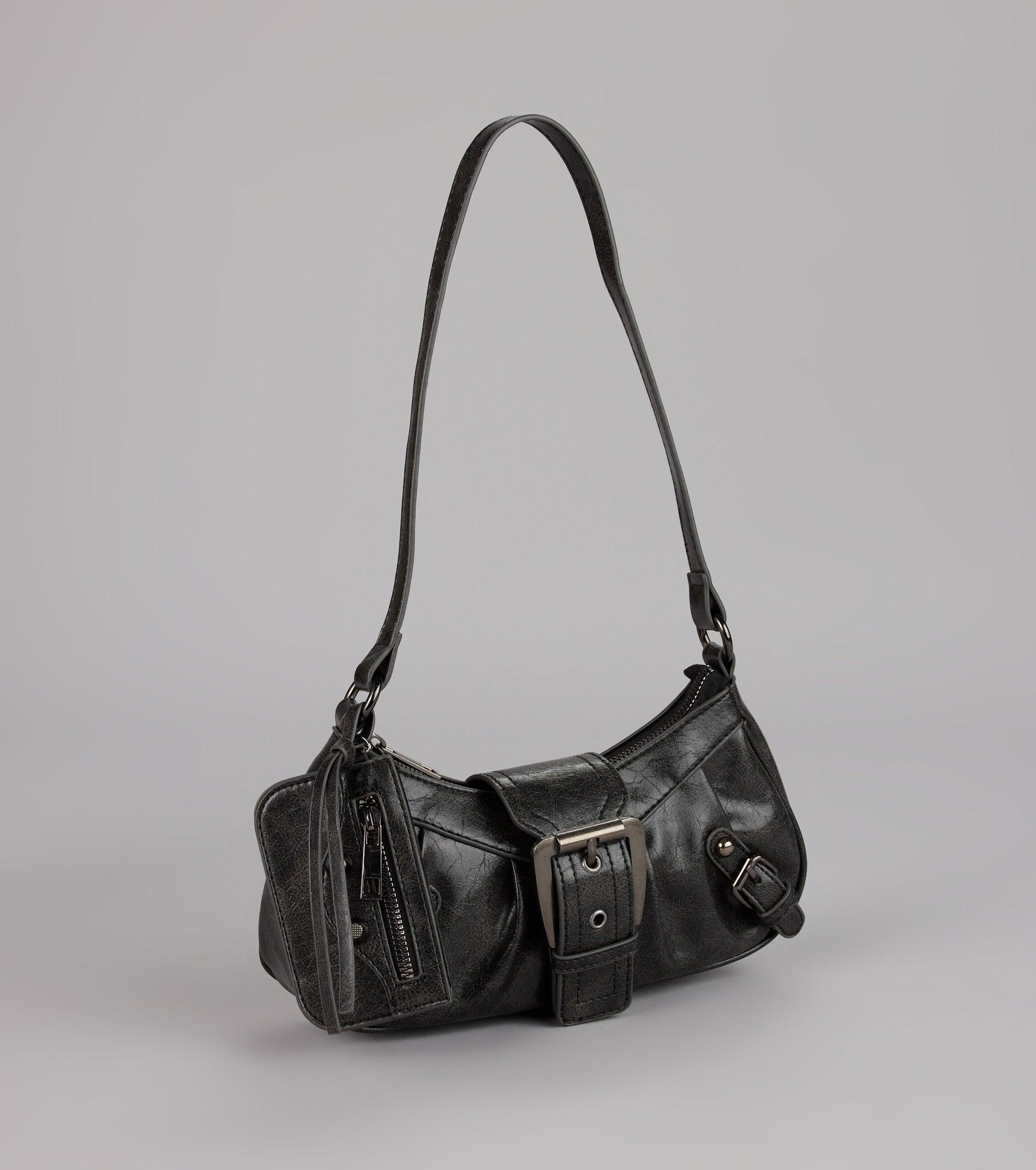 07203-000011_1_BLACK_HighRatingBuckleStrapShoulderBag