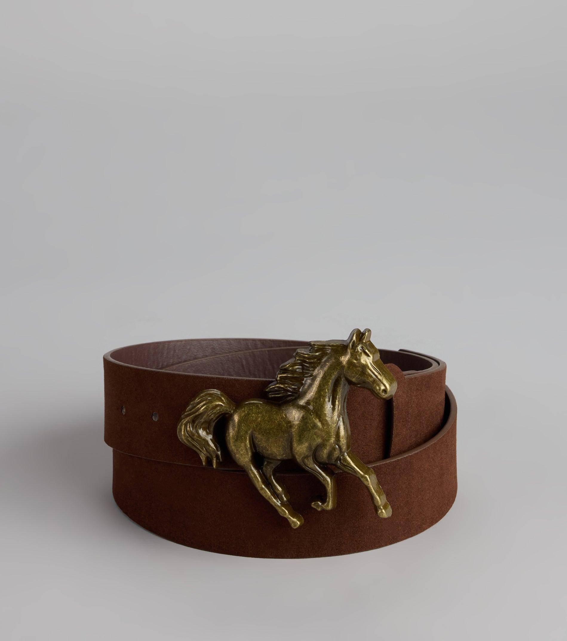 07301-000351_1_BROWN_FrontierFlairFauxSuedeHorseBuckleBelt
