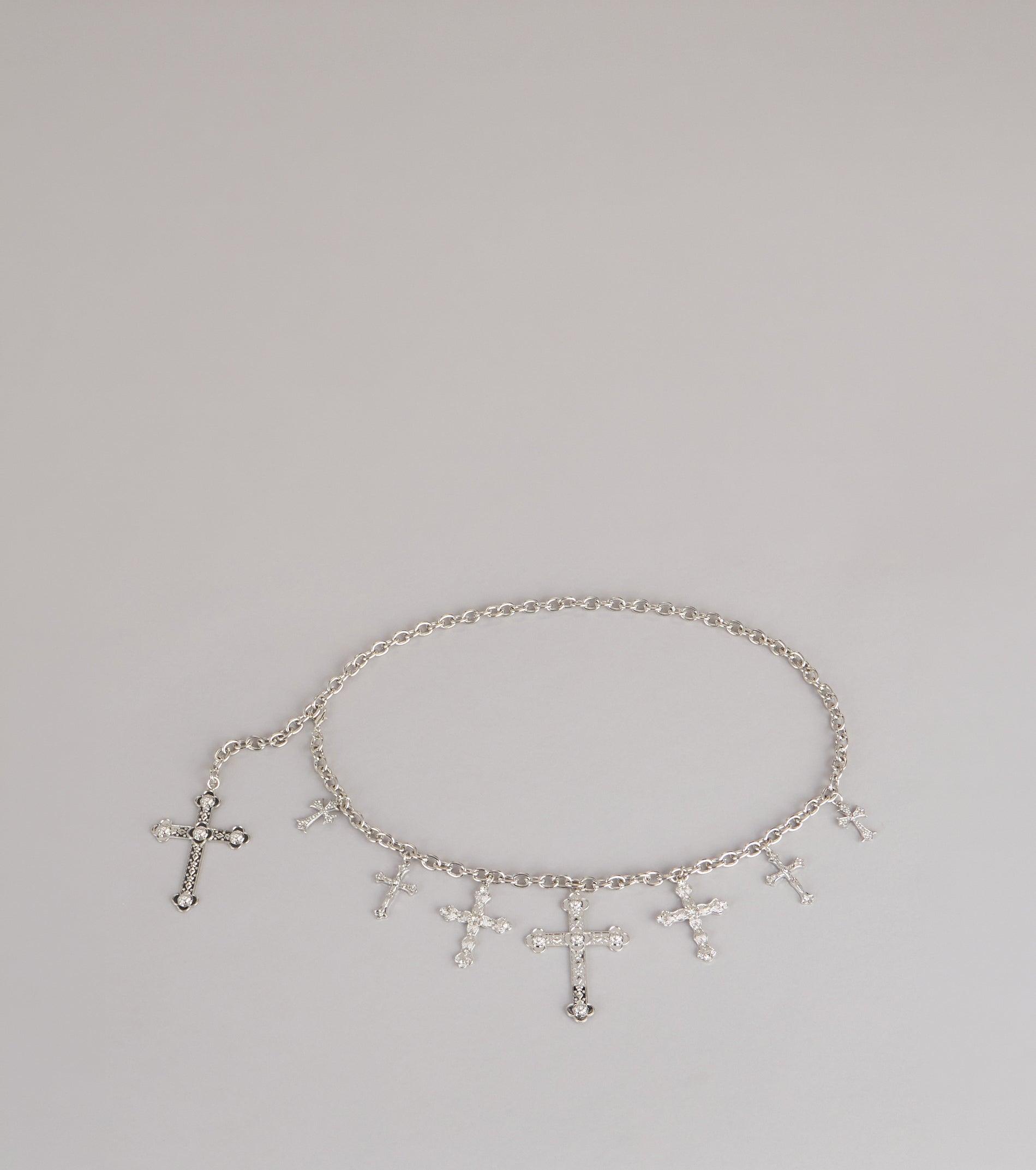 07301-000417_1_SILVER_DANGLECROSSCHAINBELT07301000417006